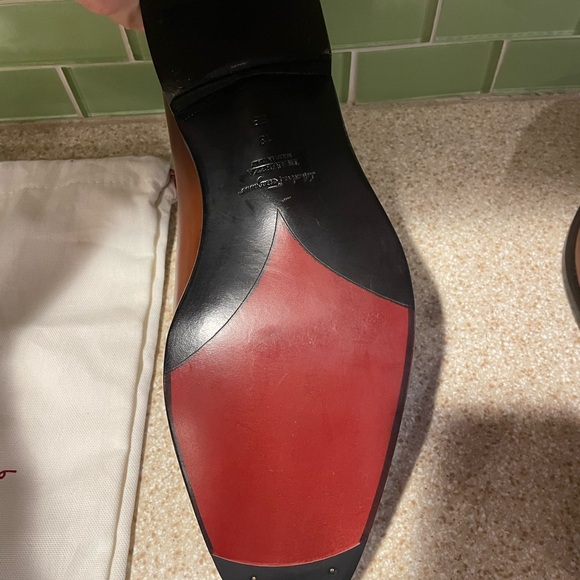 Salvatore Ferragamo Men's Brown Leather Tramezza Loafers - Picture 3 of 3